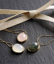 itam（アイタム）の「【itam】アイタム/ 天然石 NATURAL STONE オーバルカボション ブラスネックレス（ネックレス）」