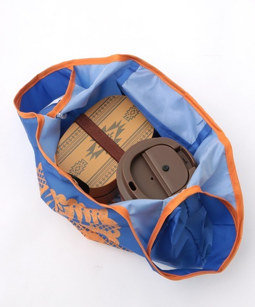 チチカカ（チチカカ）の「コンパクトプリントエコバッグ（エコバッグ/サブバッグ・レディース・ブルー/グレー・FREE）」の14枚目の写真