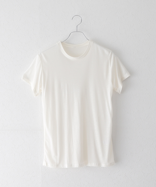 BASERANGE(ベースレンジ)の「【BASERANGE/ベースレンジ】TEE shirts:Tシャツ(Tシャツ/カットソー・レディース・アイボリー/ブラウン系その他/ブラウン/ベージュ・SMALL)」の3枚目の写真
