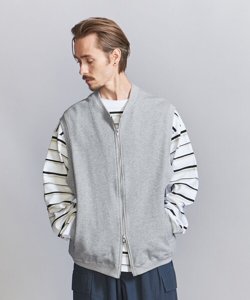BEAUTY&YOUTH UNITED ARROWS(ビューティーアンドユースユナイテッドアローズ)の「JS スウェット ジップ ベスト(ベスト・メンズ・グレー/ネイビー・L/M/S/XL)」の18枚目の写真