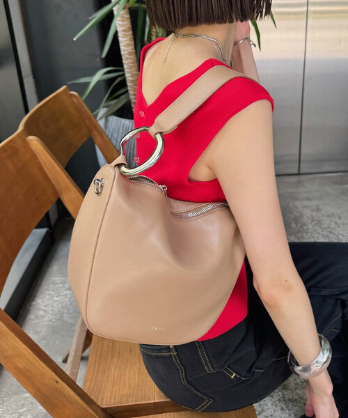 mystic（ミスティック）の「【4色展開】loti ビーンズハンドルBAG（トートバッグ・レディース・グリーン/レッド/ベージュ/ブラック・ONE SIZE）」の7枚目の写真