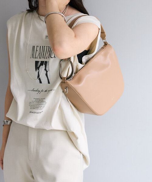 mystic（ミスティック）の「【4色展開】loti ビーンズハンドルBAG（トートバッグ・レディース・グリーン/レッド/ベージュ/ブラック・ONE SIZE）」の11枚目の写真