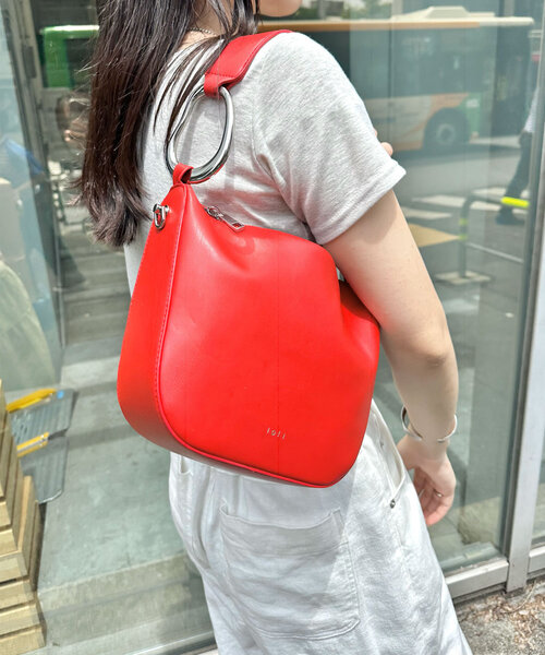 mystic（ミスティック）の「【4色展開】loti ビーンズハンドルBAG（トートバッグ・レディース・グリーン/レッド/ベージュ/ブラック・ONE SIZE）」の16枚目の写真