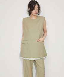 ADAM ET ROPE' | 【消臭性・UVカット】テーラーリングプルオーバー(ベスト)