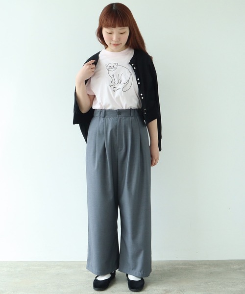 △T/R jiji パンツ（スラックス）｜bulle de savon（ビュルデサボン