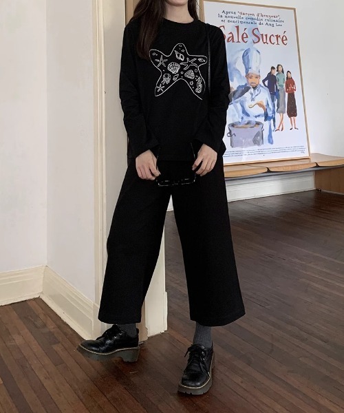 GEMEDA(ジェメダ)の「貝殻プリントT(Tシャツ/カットソー・レディース・ホワイト/ブラック・M)」の20枚目の写真