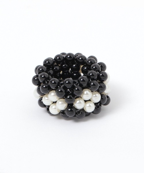 LOWRYS FARM（ローリーズファーム）の「ボールミニゴム　 142900（バレッタ/ヘアクリップ・レディース・シルバー/アイボリー/ブラック・FREE）」の5枚目の写真