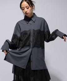 HARE | レースドッキングシャツ(HARE)(シャツ/ブラウス)