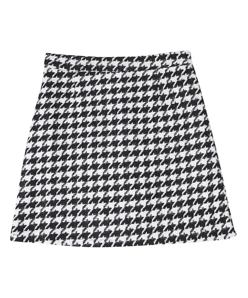 IRADOWL(アイラドール)の「千鳥格子柄Aラインミニスカート(スカート・レディース・ブラック/ブラウン・SMALL/MEDIUM/LARGE)」の6枚目の写真