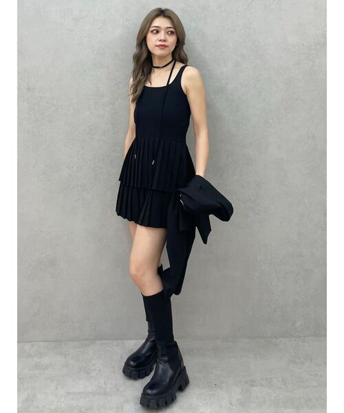 GYDA（ジェイダ）の「ティアードプリーツワンピース（ワンピース・レディース・ベージュ/グレー/ブラック・FREE）」の15枚目の写真