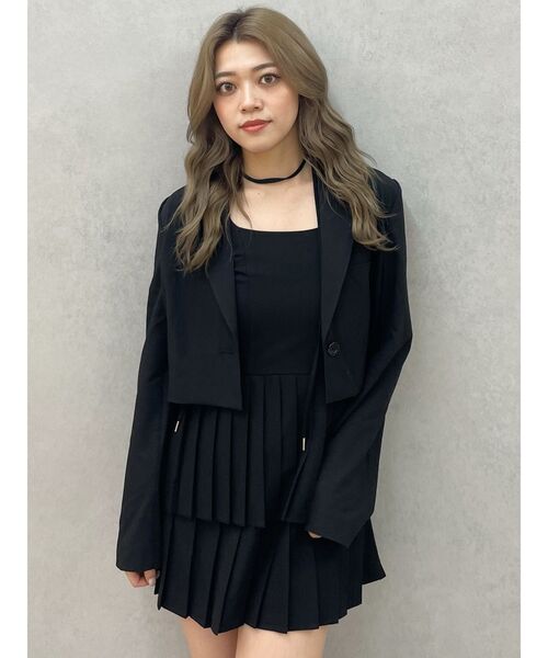 GYDA（ジェイダ）の「ティアードプリーツワンピース（ワンピース・レディース・ベージュ/グレー/ブラック・FREE）」の18枚目の写真