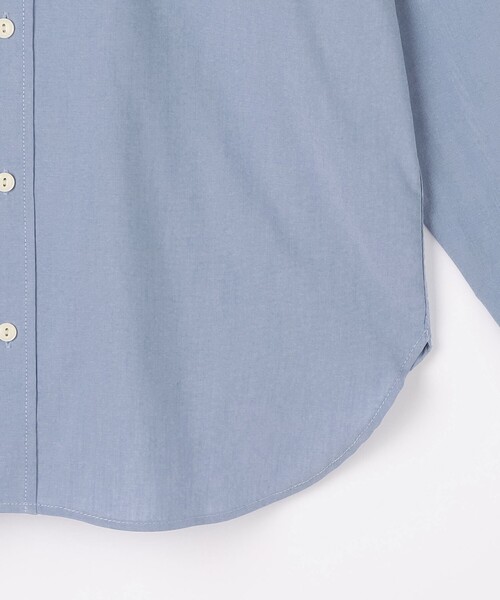green label relaxing（グリーンレーベルリラクシング）の「FINE BASIC シャンブレー レギュラーカラー シャツ -ストレッチ-（シャツ/ブラウス・メンズ・ライトグレー/ロイヤルブルー/ネイビー・XXL/XL/S/M/L）」の14枚目の写真