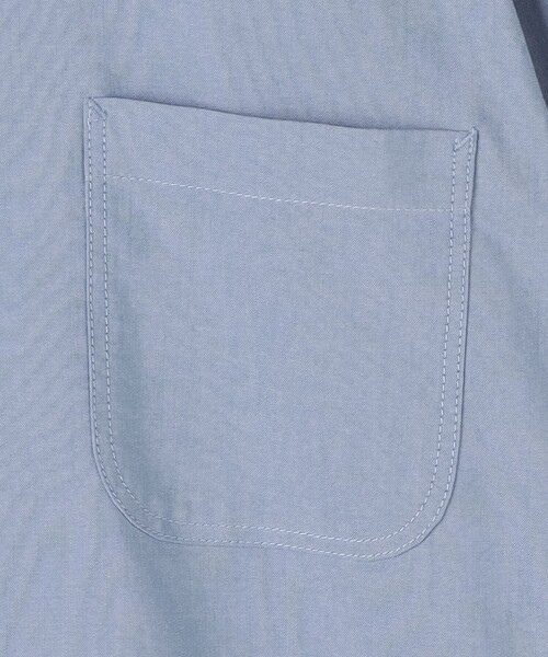 green label relaxing（グリーンレーベルリラクシング）の「FINE BASIC シャンブレー レギュラーカラー シャツ -ストレッチ-（シャツ/ブラウス・メンズ・ライトグレー/ロイヤルブルー/ネイビー・XXL/XL/S/M/L）」の15枚目の写真