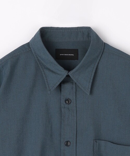 green label relaxing（グリーンレーベルリラクシング）の「FINE BASIC シャンブレー レギュラーカラー シャツ -ストレッチ-（シャツ/ブラウス・メンズ・ライトグレー/ロイヤルブルー/ネイビー・XXL/XL/S/M/L）」の19枚目の写真