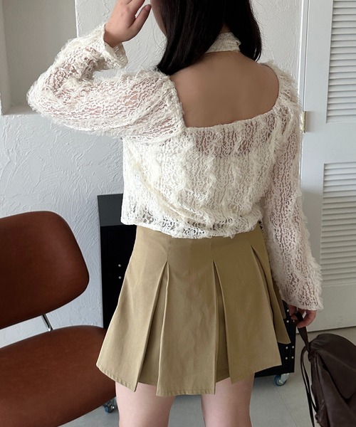 apres jour mignon（アプレジュールミニョン）の「【apresjour mignon SOIE】バラチョーカートップス【ZOZOTOWN限定アイテム】（シャツ/ブラウス・レディース・ブラック/アイボリー・X-LARGE/フリー）」の9枚目の写真