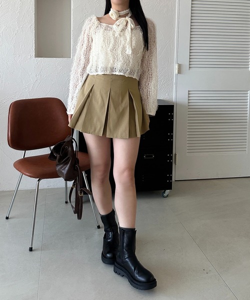 apres jour mignon（アプレジュールミニョン）の「【apresjour mignon SOIE】バラチョーカートップス【ZOZOTOWN限定アイテム】（シャツ/ブラウス・レディース・ブラック/アイボリー・X-LARGE/フリー）」の10枚目の写真