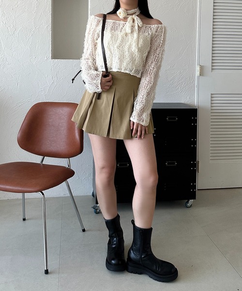 apres jour mignon（アプレジュールミニョン）の「【apresjour mignon SOIE】バラチョーカートップス【ZOZOTOWN限定アイテム】（シャツ/ブラウス・レディース・ブラック/アイボリー・X-LARGE/フリー）」の14枚目の写真