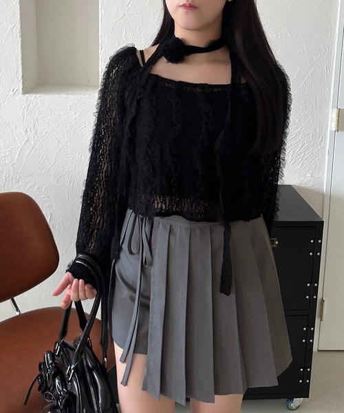 apres jour mignon（アプレジュールミニョン）の「【apresjour mignon SOIE】バラチョーカートップス【ZOZOTOWN限定アイテム】（シャツ/ブラウス・レディース・ブラック/アイボリー・X-LARGE/フリー）」の22枚目の写真