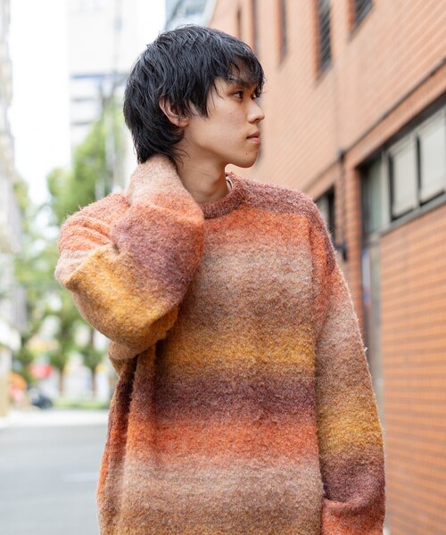 アソート グラデーション クルーネック ニット（ニット/セーター
