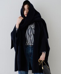Rouge vif（ルージュヴィフ）の「【2サイズ展開】ストール/マフラー付き変形リバーコート（その他アウター）」