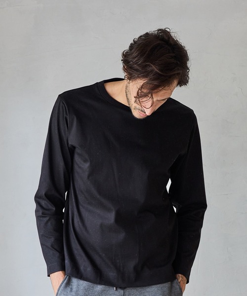 RATTLE TRAP(ラトルトラップ)の「シルケットスムースクルーネックT(Tシャツ/カットソー・メンズ・ホワイト/ボルドー/ブラック・S/M/L/LL)」の3枚目の写真