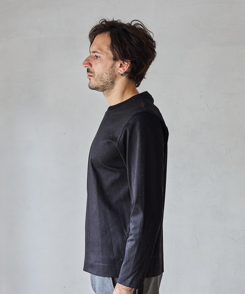 RATTLE TRAP(ラトルトラップ)の「シルケットスムースクルーネックT(Tシャツ/カットソー・メンズ・ホワイト/ボルドー/ブラック・S/M/L/LL)」の6枚目の写真