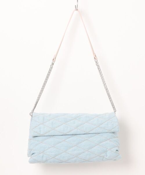 DRESSLAVE（ドレスレイブ）の「GAVA MILANO / denim quilting pochette(デニムキルティングポシェット)（クラッチバッグ・レディース・ブルー・FREE）」の2枚目の写真