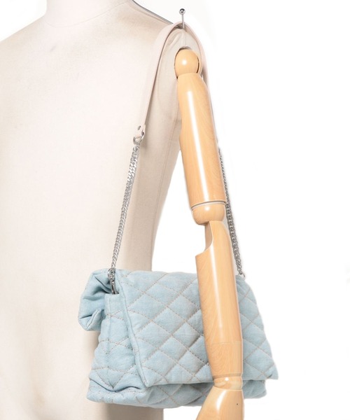 DRESSLAVE（ドレスレイブ）の「GAVA MILANO / denim quilting pochette(デニムキルティングポシェット)（クラッチバッグ・レディース・ブルー・FREE）」の10枚目の写真