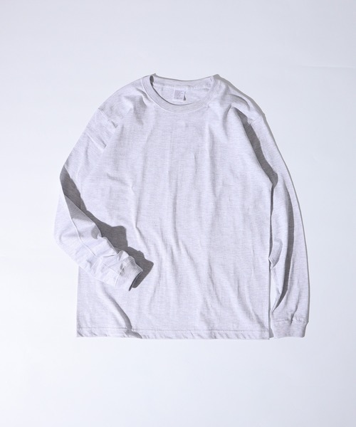 atONE（アットワン）の「5.6オンスハイグレードロングスリーブTシャツ（Tシャツ/カットソー・レディース・グリーン系その他3/バーガンディー/ブラック/アッシュ/ネイビー・L/M/XL）」の3枚目の写真