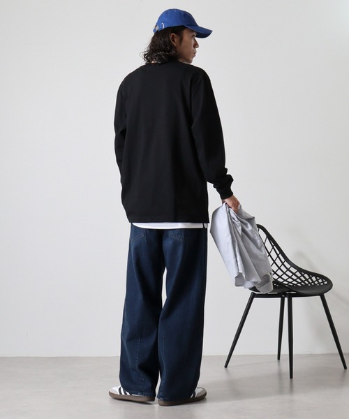 atONE（アットワン）の「5.6オンスハイグレードロングスリーブTシャツ（Tシャツ/カットソー・レディース・グリーン系その他3/バーガンディー/ブラック/アッシュ/ネイビー・L/M/XL）」の17枚目の写真