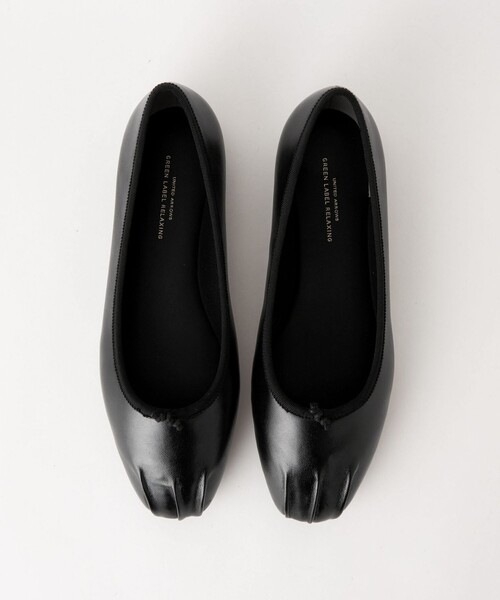 green label relaxing（グリーンレーベルリラクシング）の「タック バレエシューズ フラットシューズ（バレエシューズ・レディース・ベージュ/その他1/ブラック/ライラック・23.5cm/24cm/24.5cm/22.5cm/25cm/23cm/25.5cm）」の2枚目の写真
