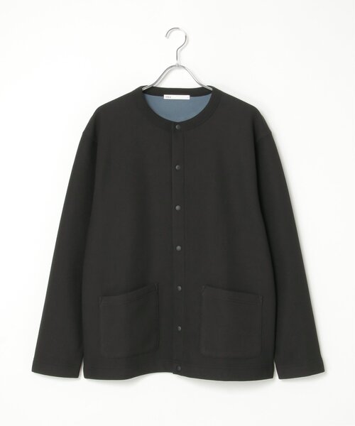 ikka（イッカ）の「ボンディングクルーネックカーディガン（カーディガン/ボレロ・メンズ・チャコールグレー/ブラック/ネイビー/ベージュ・M/L/XL/S）」の14枚目の写真