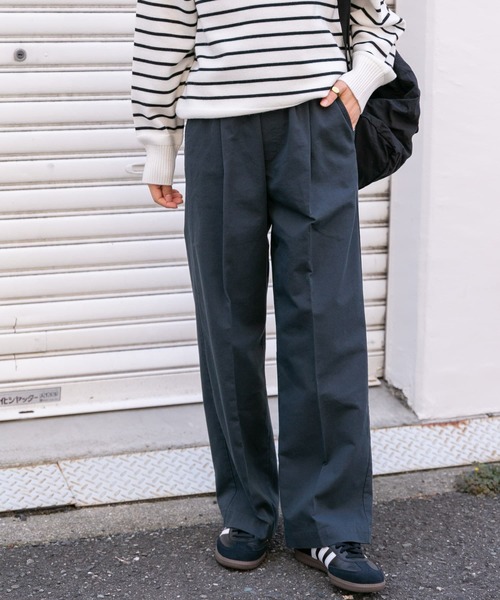 FORK&SPOON(フォークアンドスプーン)の「FORK&SPOON イージーチノパンツ(その他パンツ・レディース・スミクロ/ベージュ・1/2)」の3枚目の写真
