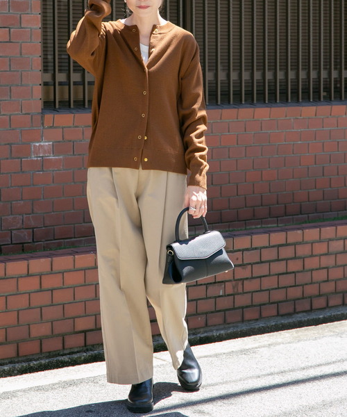 FORK&SPOON(フォークアンドスプーン)の「FORK&SPOON イージーチノパンツ(その他パンツ・レディース・スミクロ/ベージュ・1/2)」の13枚目の写真