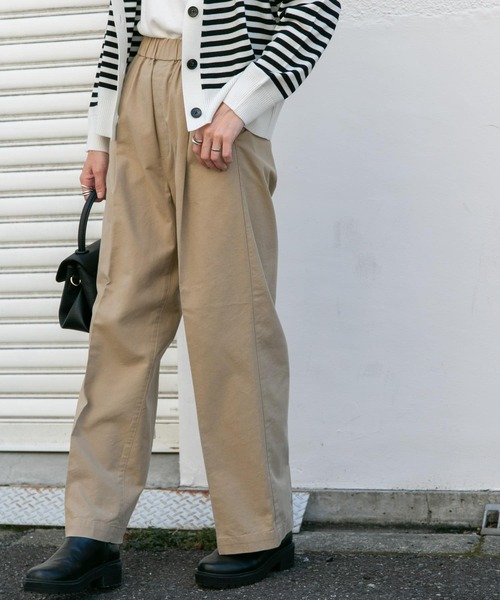 FORK&SPOON(フォークアンドスプーン)の「FORK&SPOON イージーチノパンツ(その他パンツ・レディース・スミクロ/ベージュ・1/2)」の15枚目の写真