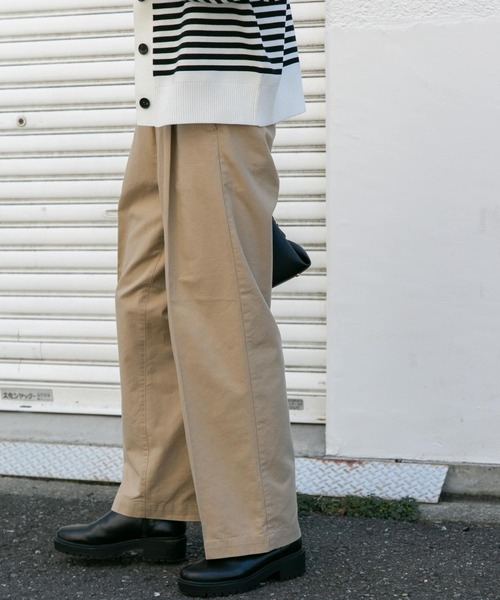 FORK&SPOON(フォークアンドスプーン)の「FORK&SPOON イージーチノパンツ(その他パンツ・レディース・スミクロ/ベージュ・1/2)」の16枚目の写真