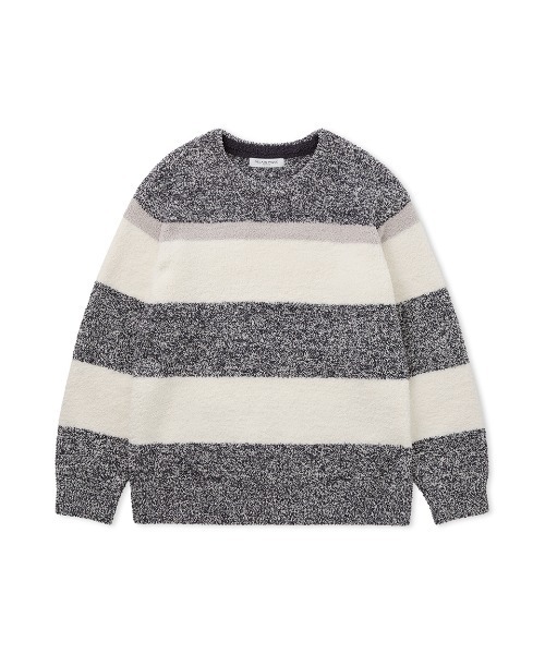 ジェラートピケ パウダーメランジボーダープルオーバー モカ セット ジェラートピケ gelato pique パウダーメランジボーダーロングパンツ