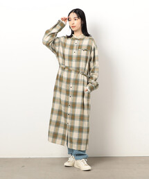 ONIGIRI | 起毛チェック　シャツワンピース(シャツワンピース)