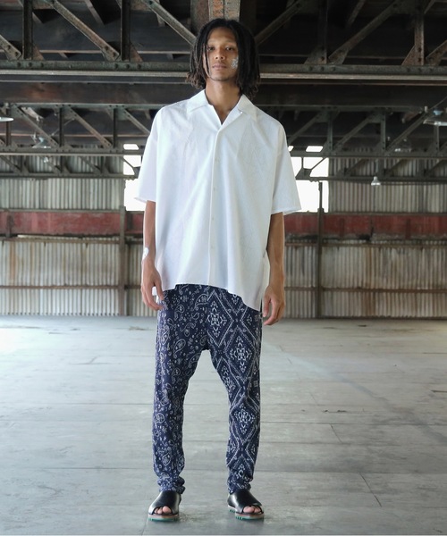 STOF(ストフ)の「Stone Yard Floc Shirt(シャツ/ブラウス・メンズ・ブラック/ホワイト・S/M)」の6枚目の写真