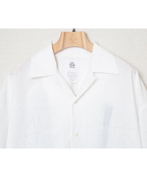 STOF(ストフ)の「Stone Yard Floc Shirt(シャツ/ブラウス・メンズ・ブラック/ホワイト・S/M)」の11枚目の写真