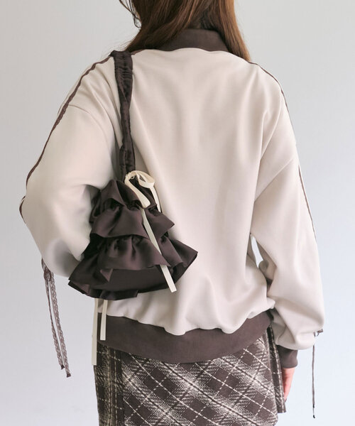 ROSY LUCE リボントラックジャケット Louiosy tシャツ 「大きいサイズ」リボントラックジャケット