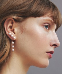 les bonbon | 【les bonbon】cocoon pearl hook pierce PK/コクーン パール フックピアス　ピンク(ピアス（両耳用）)