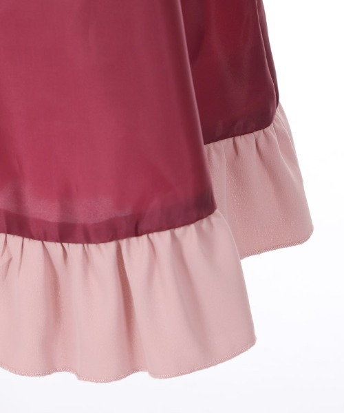 axes femme（アクシーズファム）の「パネル刺繍ギャザースカート（スカート・キッズ・ネイビー/ピンク・MEDIUM/LARGE/X-LARGE）」の21枚目の写真