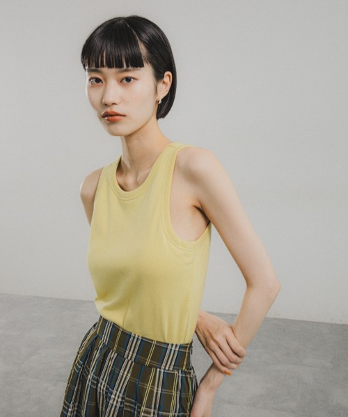 O0u(オーゼロユー)の「【FOOD TEXTILE】アメリカンスリーブタンクトップ 103697(タンクトップ・レディース・パープル/イエロー/ブルー・FREE)」の3枚目の写真