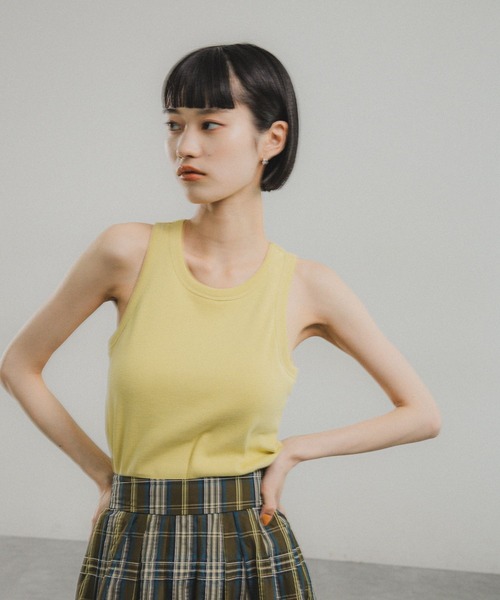 O0u(オーゼロユー)の「【FOOD TEXTILE】アメリカンスリーブタンクトップ 103697(タンクトップ・レディース・パープル/イエロー/ブルー・FREE)」の5枚目の写真