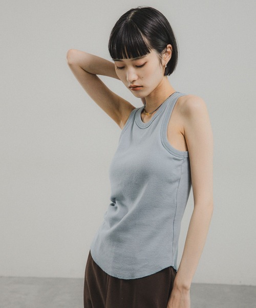 O0u(オーゼロユー)の「【FOOD TEXTILE】アメリカンスリーブタンクトップ 103697(タンクトップ・レディース・パープル/イエロー/ブルー・FREE)」の17枚目の写真