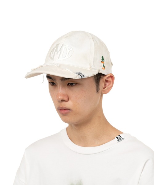 Maison MIHARA YASUHIRO（メゾンミハラヤスヒロ）の「Crushed Detail Cap（キャップ・メンズ・カーキ/ブラック/グレー・FREE）」の6枚目の写真