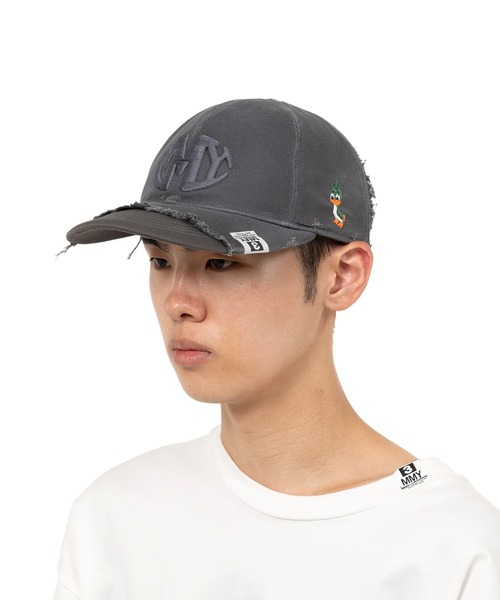 Maison MIHARA YASUHIRO（メゾンミハラヤスヒロ）の「Crushed Detail Cap（キャップ・メンズ・カーキ/ブラック/グレー・FREE）」の17枚目の写真