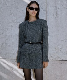 ワンピース Canal Tweed Mini Dress ワンピース Canal Tweed Mini Dress Her lip to