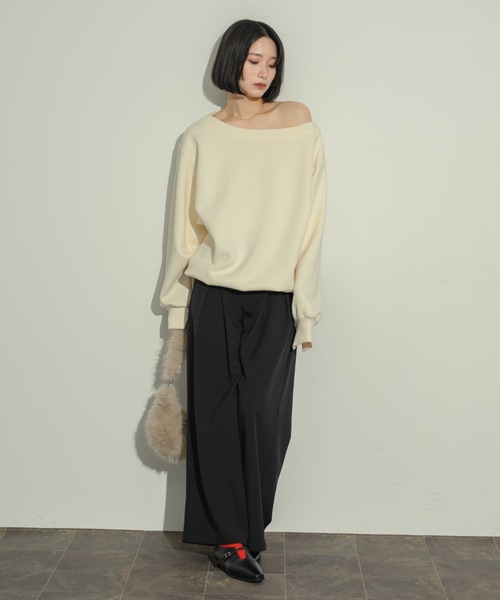 NEUNA（ヌナ）の「ワンショルカットスウェット（スウェット